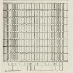 Elewacja; fot.: Architektura 1957 nr 1